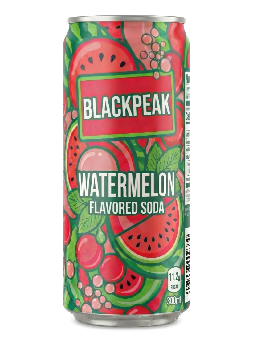 BlackPeak Watermelon soda can